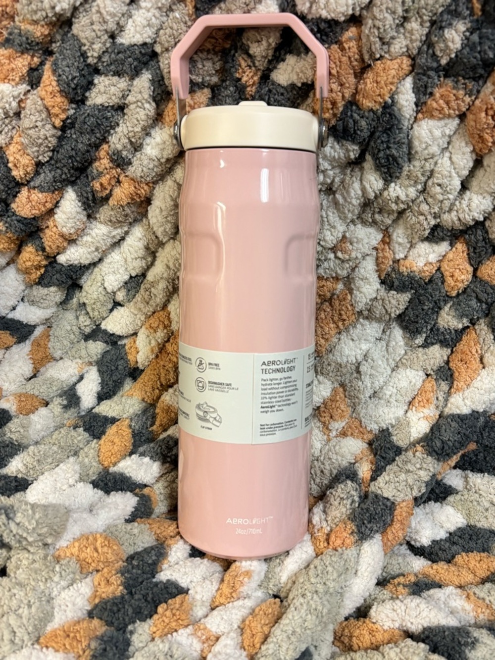 Stanley IceFlow Bottle in Light Pink with Cream Lid - Picture 2 of 7